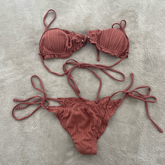 Zaful Rust Bikini Set - Picture 2 of 3